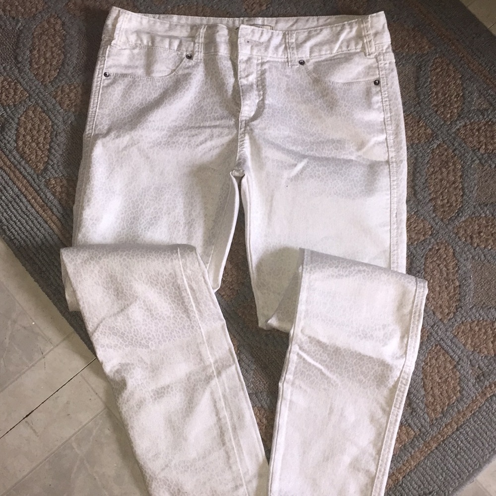 Animal print straight leg Free people pants